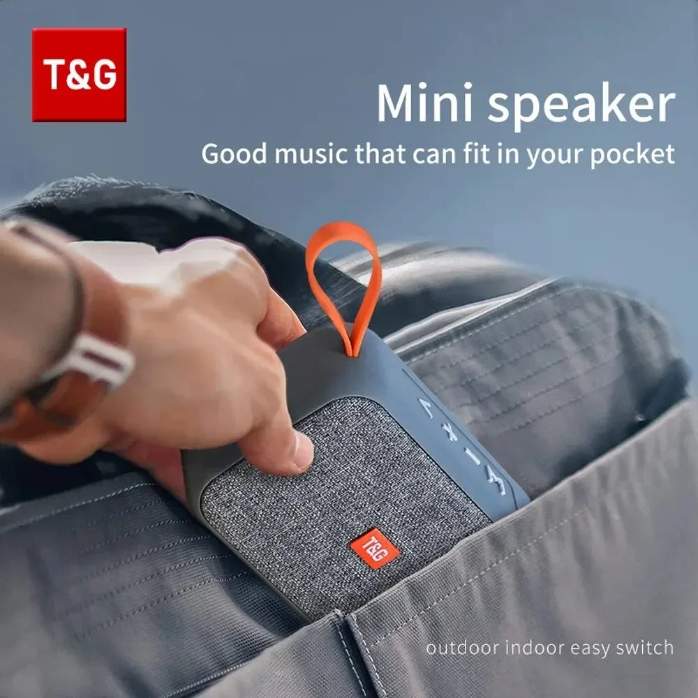 T&G TG506 Mini Bluetooth Speaker — Portable with FM Radio & TF Card Playback