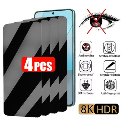 Privacy Screen Protector for Samsung Galaxy — Anti-Spy Tempered Glass