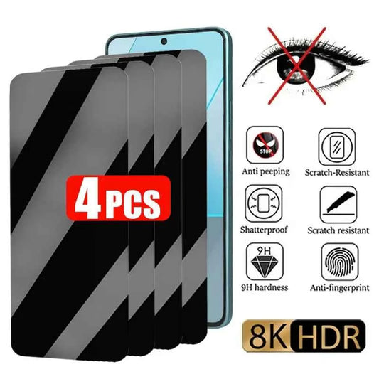Privacy Screen Protector for Samsung Galaxy — Anti-Spy Tempered Glass