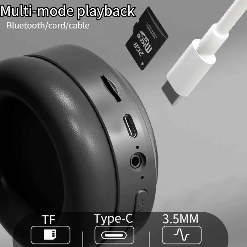 M5 Wireless Over-Ear Headphones — Bluetooth 5.3 with TF Card & AUX