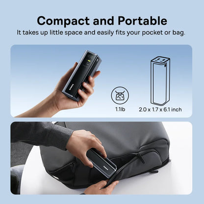 Baseus 20,800mAh Laptop Power Bank — 145W Total Output with 100W USB-C PD Fast Charging