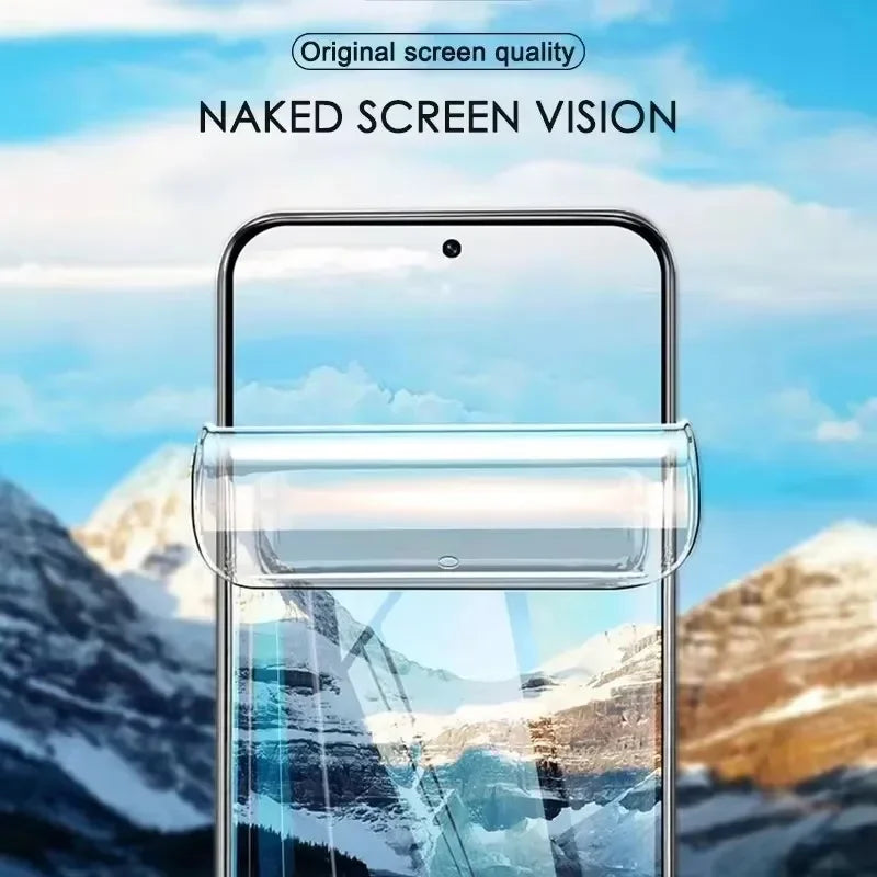 Hydrogel Screen Protector for Samsung Galaxy — 5-Pack Full Cover Curved Edge Film