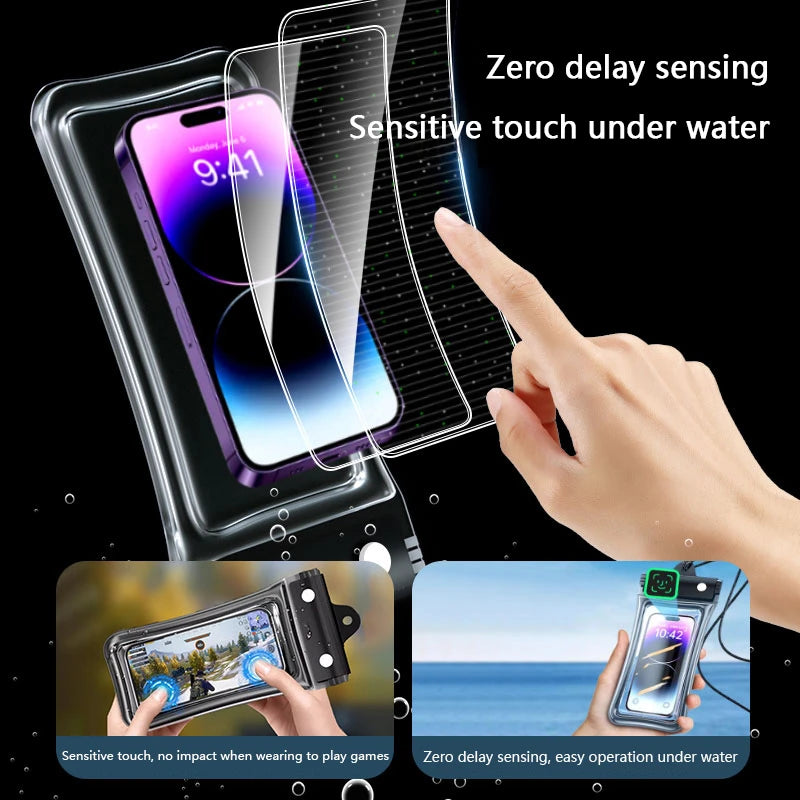 Floating Waterproof Phone Pouch — Universal Dry Bag for Swimming, Beach & Pool