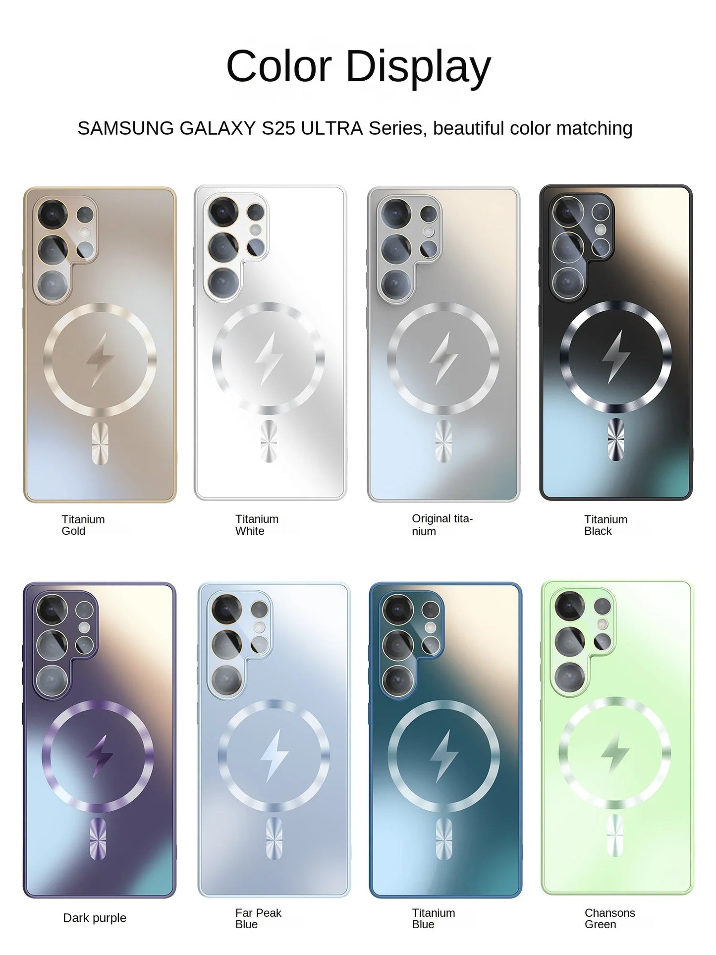 Ultra-Thin AG Matte Samsung Galaxy Case — MagSafe Magnetic with Lens Protector