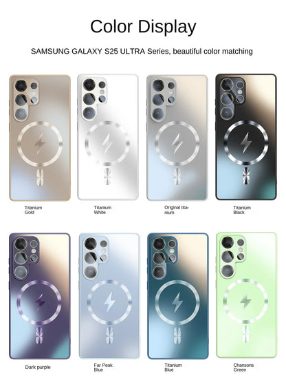Ultra-Thin AG Matte Samsung Galaxy Case — MagSafe Magnetic with Lens Protector
