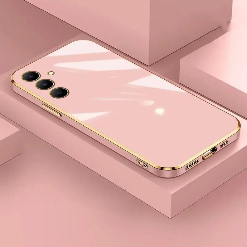 جراب سامسونج جالاكسي A-Series مطلي بالكهرباء — غطاء معدني نحيف ولامع