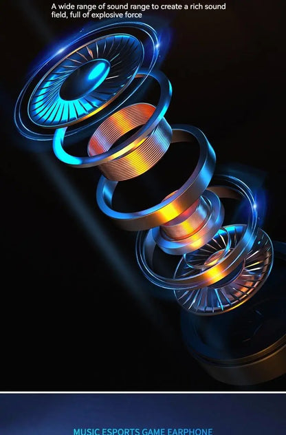 RGB Gaming Headphones — Wireless Bluetooth 5.3 Over-Ear with HD Mic