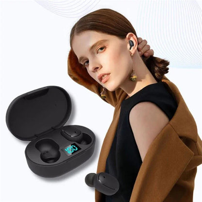 E6S Wireless Earbuds — Bluetooth 5.1 TWS with Digital Battery Display
