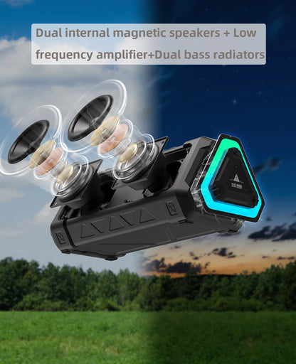MLOVE P3 Outdoor Bluetooth Speaker — 40W IPX7 Waterproof with RGB Lighting