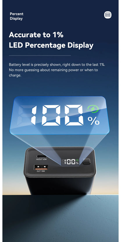 Essager 20,000mAh Power Bank — 65W PD Fast Charging for Laptops & Phones
