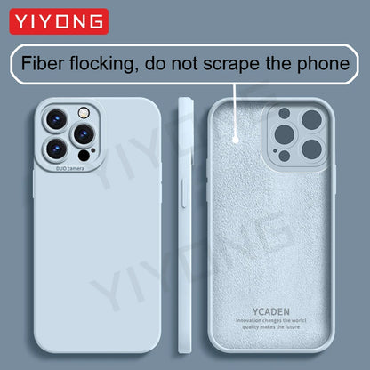 Liquid Silicone Case — Soft Touch Full Coverage Cover for iPhone