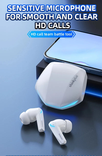Lenovo GM2 Pro Wireless Earbuds — Bluetooth 5.3 Gaming Mode with Low Latency