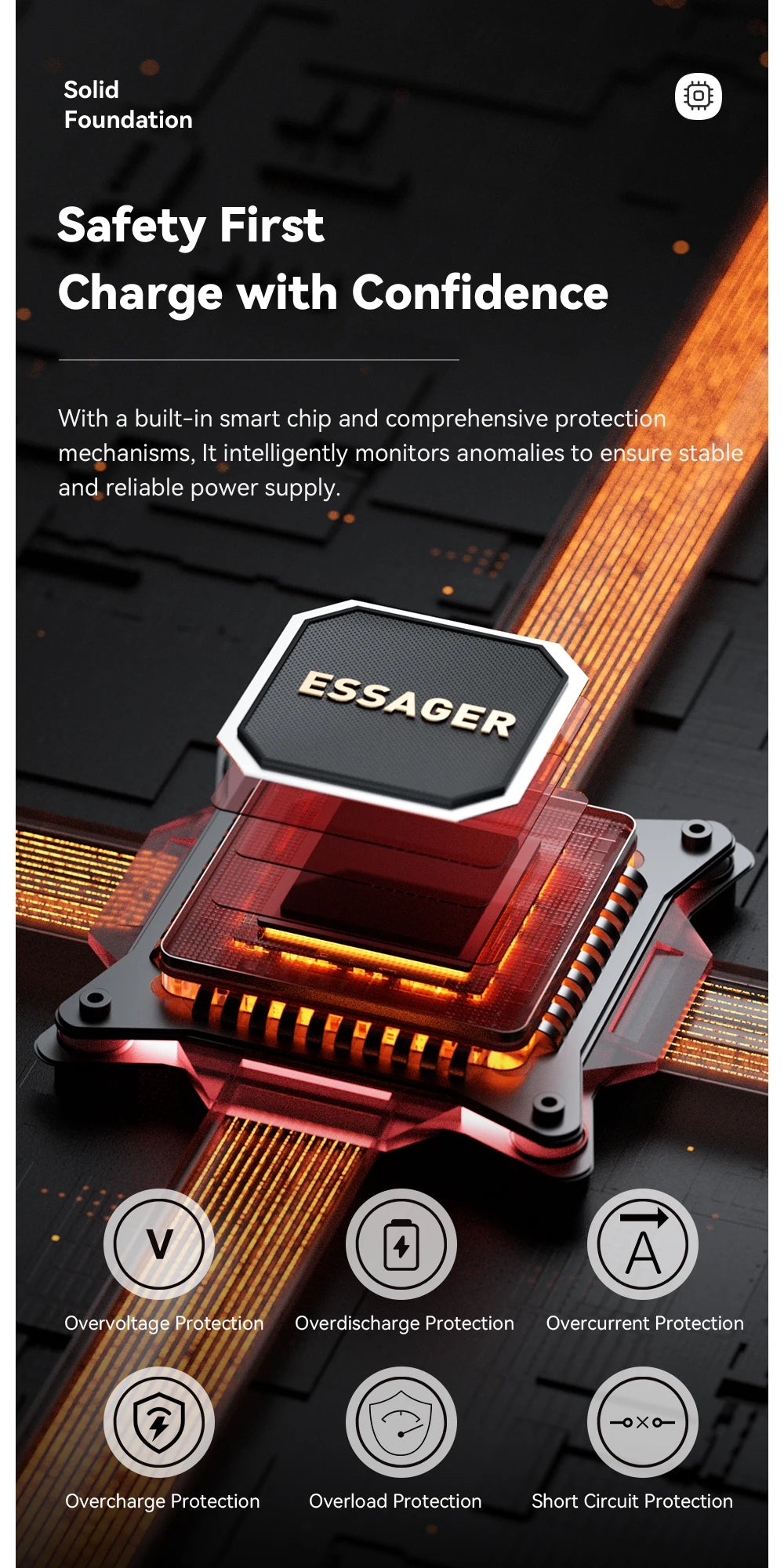 Essager 20,000mAh Power Bank — 65W PD Fast Charging for Laptops & Phones