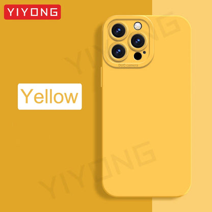 Liquid Silicone Case — Soft Touch Full Coverage Cover for iPhone