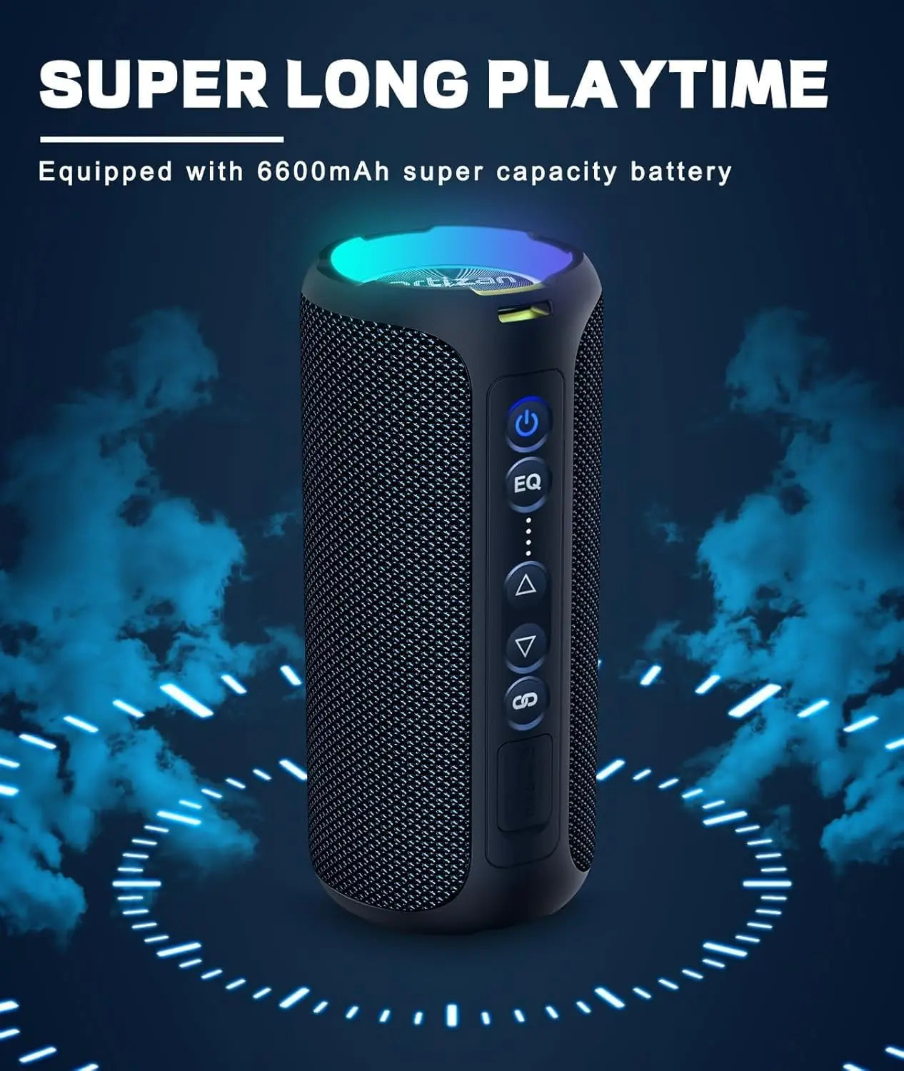 Ortizan X8 Pro Bluetooth Speaker — 40W IPX7 Waterproof with 30H Battery & TWS Pairing