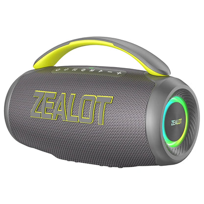 Zealot P12 Portable Bluetooth Speaker — 60W IPX6 Waterproof with Carry Handle