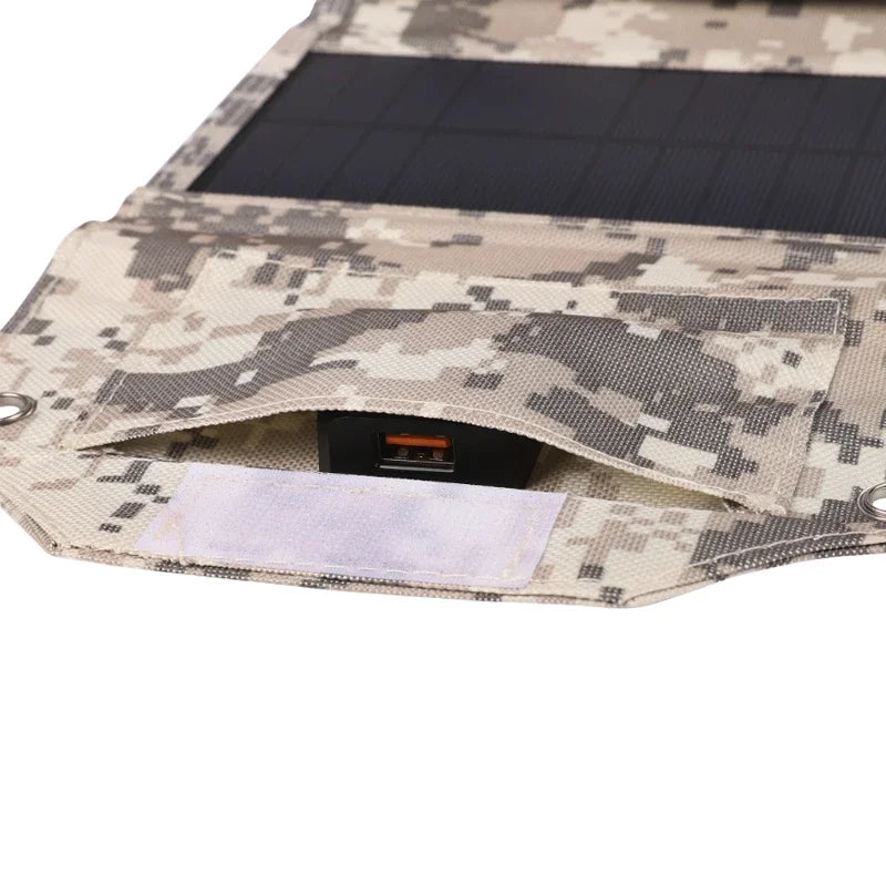 Foldable Solar Panel Charger — Waterproof USB Solar Charger for Camping & Outdoors