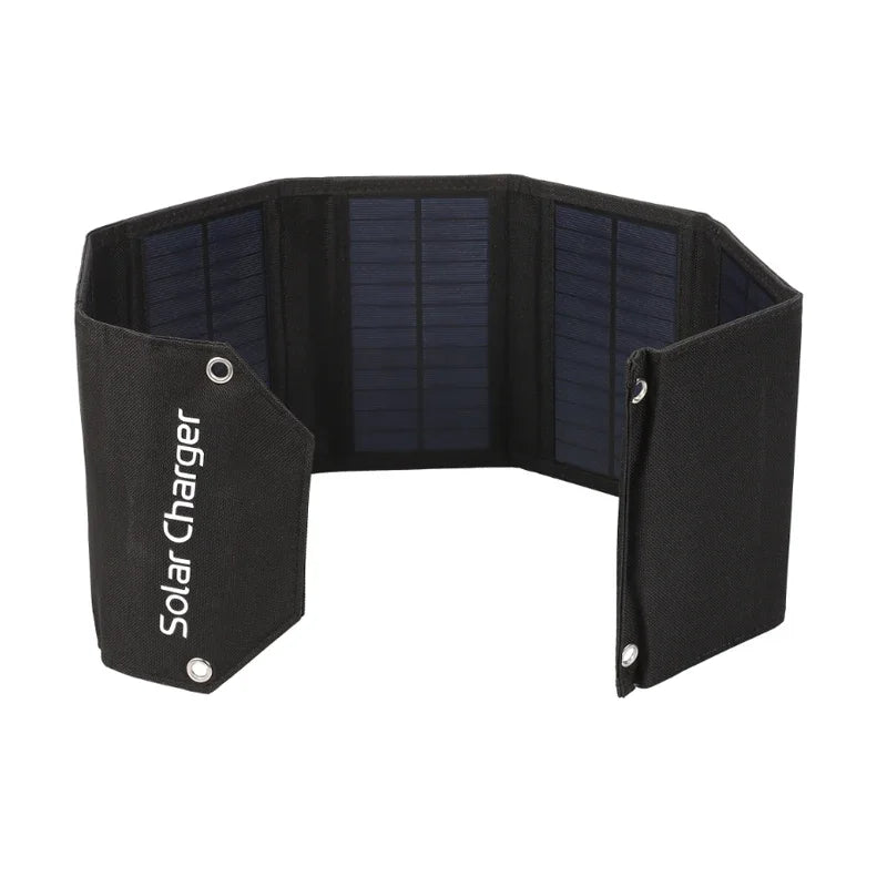Foldable Solar Panel Charger — Waterproof USB Solar Charger for Camping & Outdoors