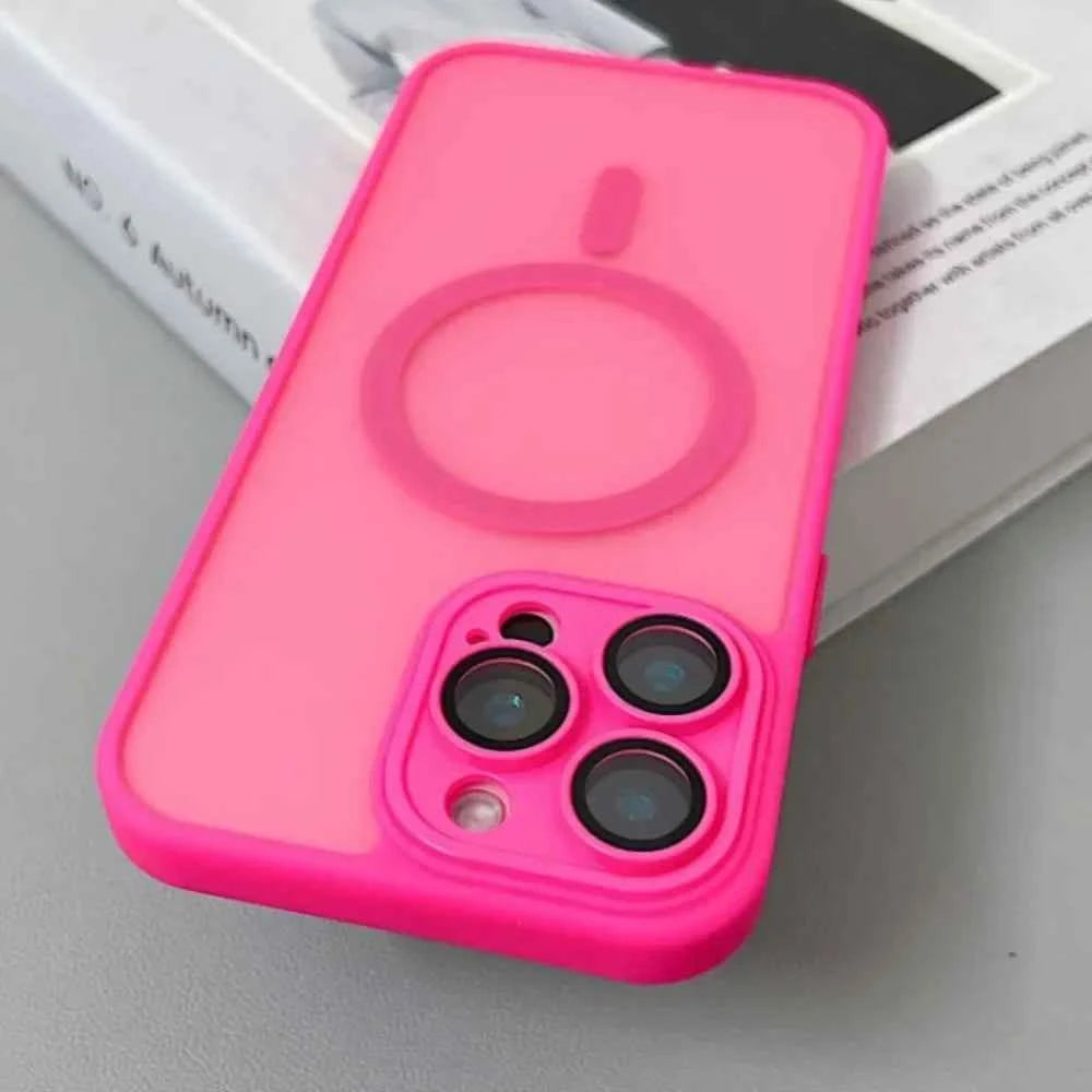 Magnetic Matte iPhone Case — MagSafe Compatible Translucent Cover