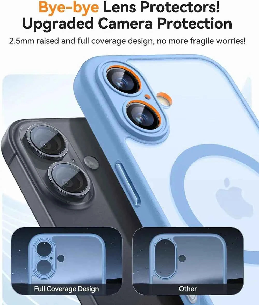 Magnetic Matte iPhone Case — MagSafe Compatible Translucent Cover