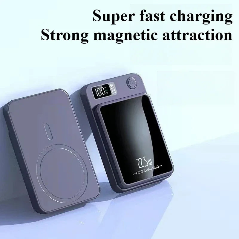 20,000mAh Magnetic Power Bank — 20W PD Fast Charging & 15W MagSafe Wireless