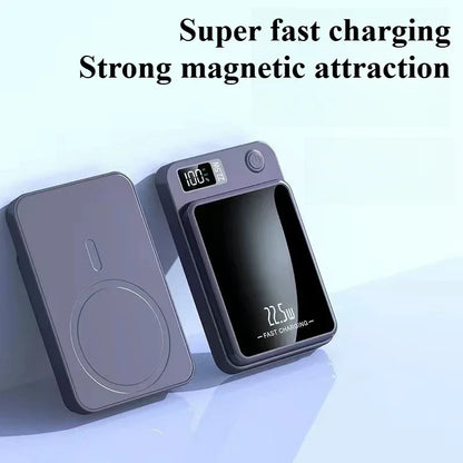 20,000mAh Magnetic Power Bank — 20W PD Fast Charging & 15W MagSafe Wireless