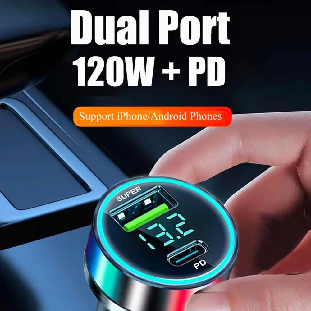 USB-C Car Charger — PD Fast Charging with Quick Charge 3.0