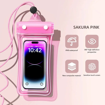 Floating Waterproof Phone Pouch — Universal Dry Bag for Swimming, Beach & Pool