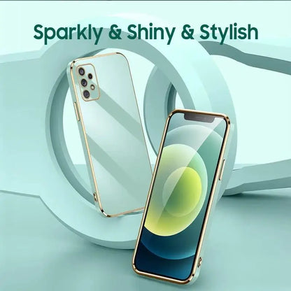 جراب سامسونج جالاكسي A-Series مطلي بالكهرباء — غطاء معدني نحيف ولامع