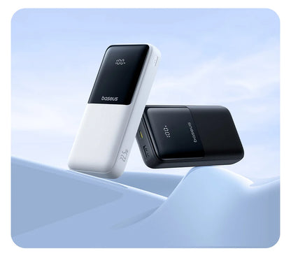 Baseus 20,000mAh Power Bank — 22.5W Fast Charging with Built-In Cables & LCD Display