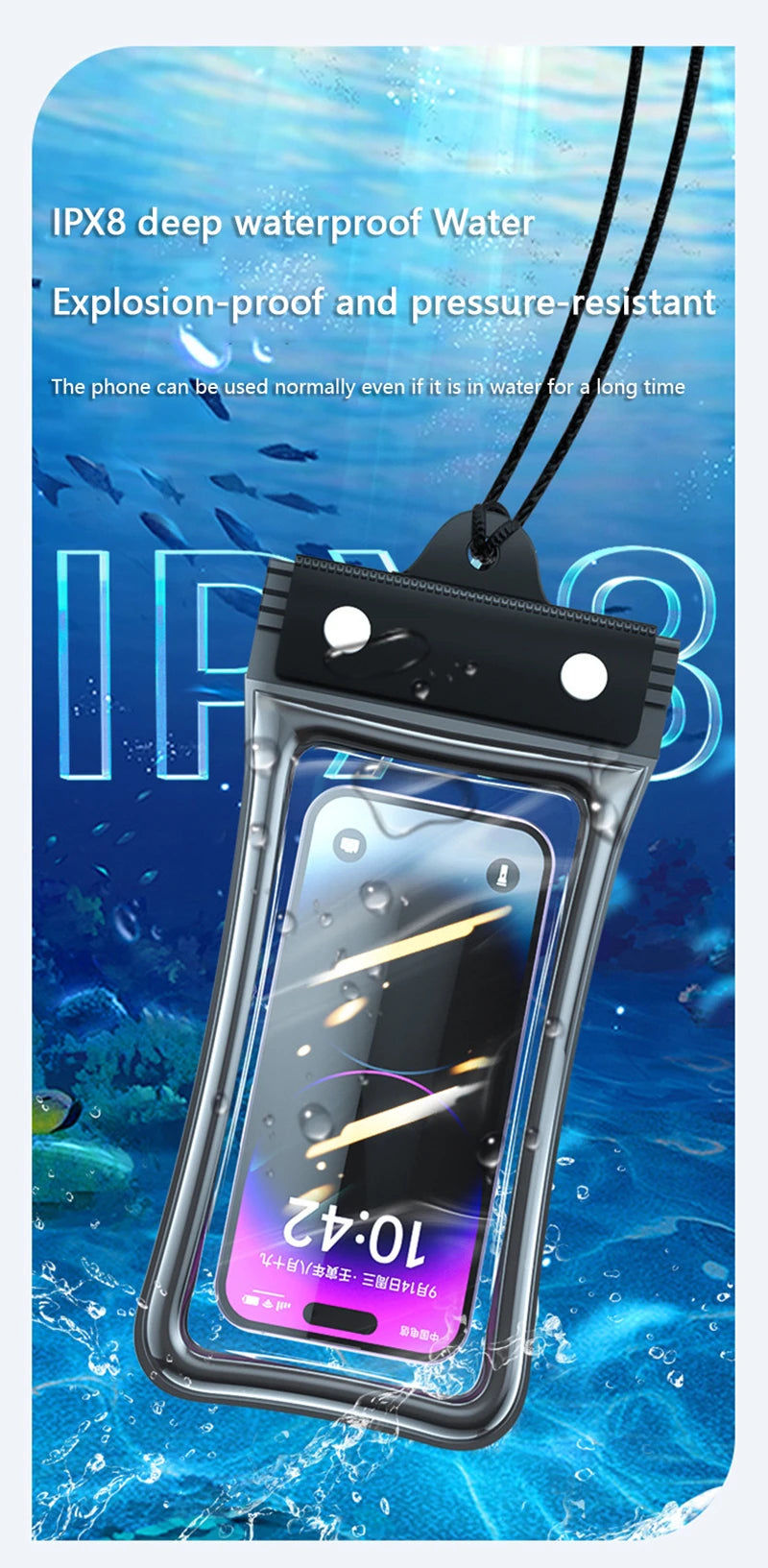 Floating Waterproof Phone Pouch — Universal Dry Bag for Swimming, Beach & Pool