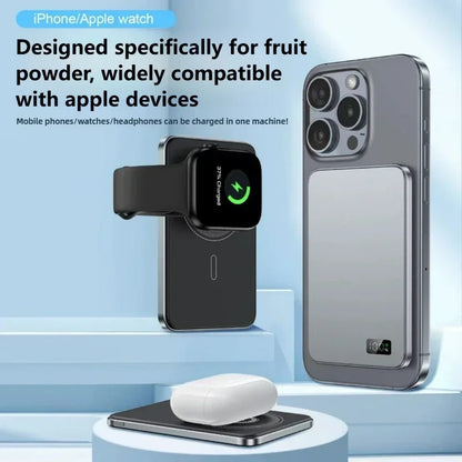5,000 or 10,000mAh — Slim Magnetic Power Bank — 20W MagSafe Wireless Charger.