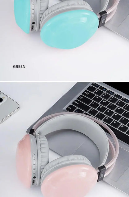RGB Gaming Headphones — Wireless Bluetooth 5.3 Over-Ear with HD Mic