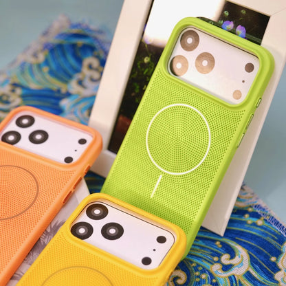 Mesh Heat Dissipation iPhone Case — MagSafe Magnetic Shockproof Cover