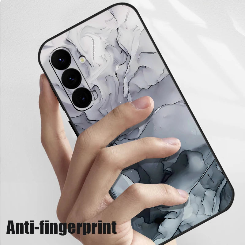Matte Silicone Samsung Case with Lanyard — Shockproof Soft Cover