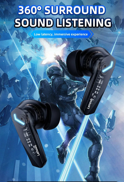Lenovo GM2 Pro Wireless Earbuds — Bluetooth 5.3 Gaming Mode with Low Latency
