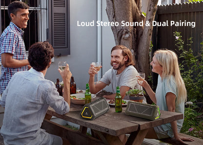 MLOVE P3 Outdoor Bluetooth Speaker — 40W IPX7 Waterproof with RGB Lighting