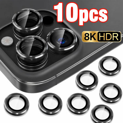 Camera Lens Protector for iPhone — 10-Pack Ultra HD Tempered Glass