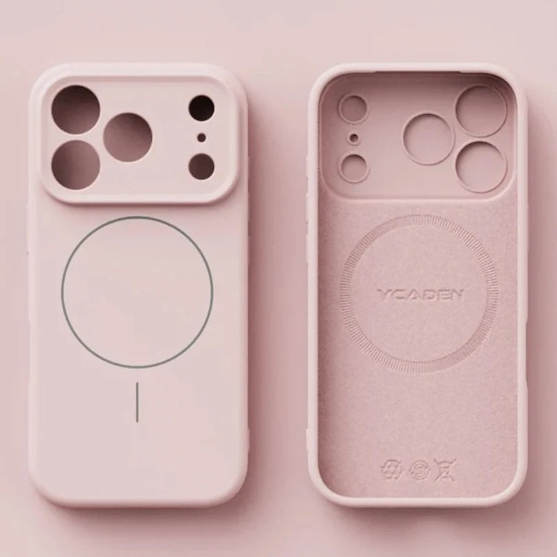غطاء ايفون ماج سيف من السيليكون السائل – غطاء مغناطيسي ناعم بملمس حريري
