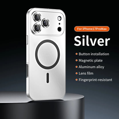Aluminium Magnetic Case — MagSafe Metal Frame with Camera Lens Protection