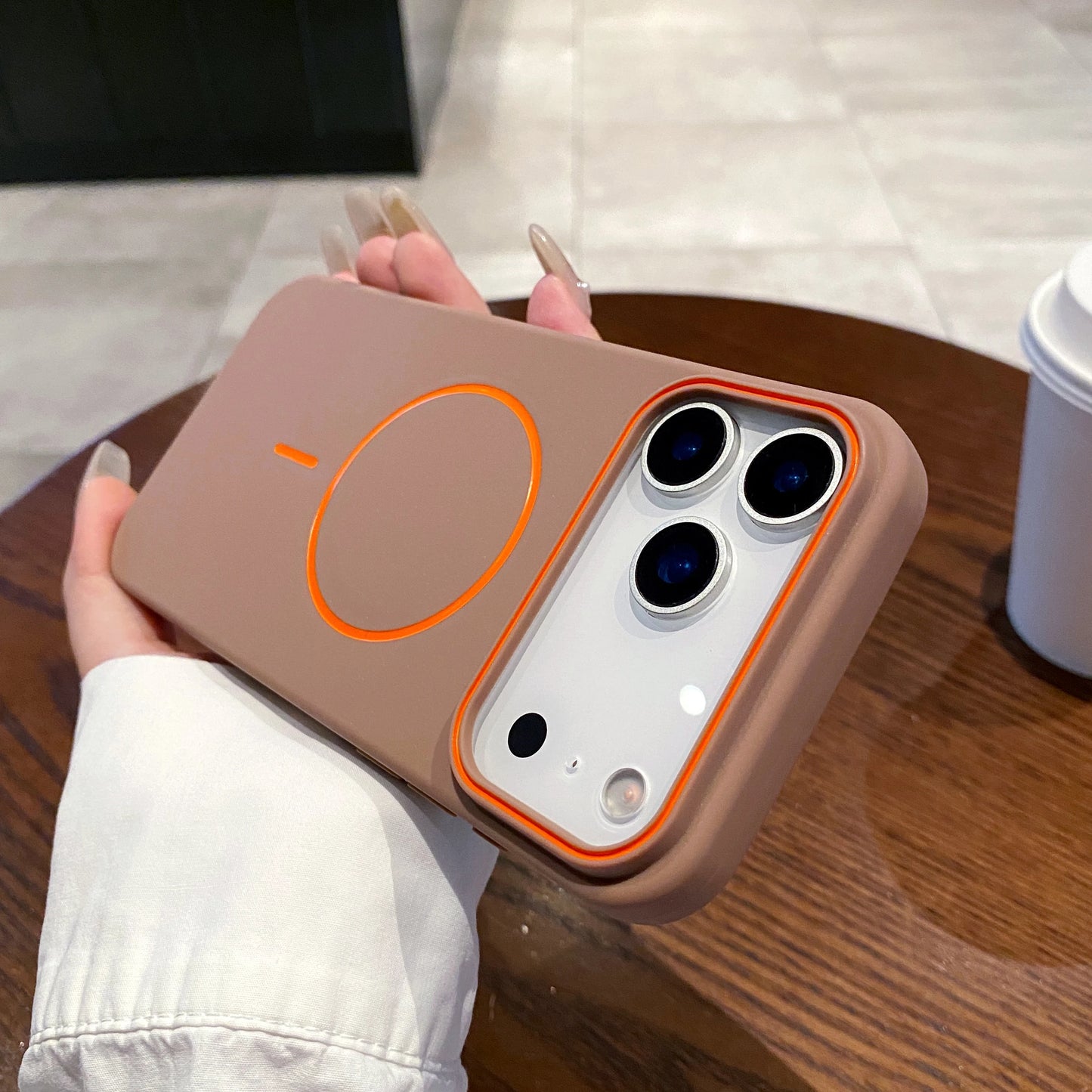 Ultrathin Matte MagSafe iPhone Case — Soft Magnetic Wireless Charging Cover